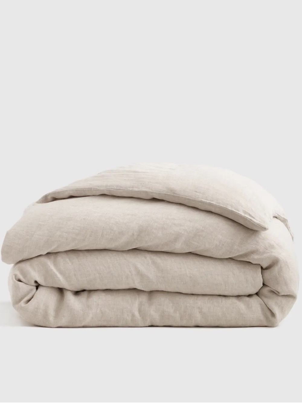NWT QUINCE European Linen Duvet Cover King/Cal King Natural Chambray 0555